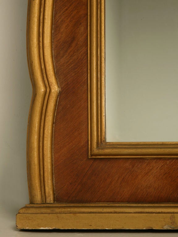 Extra-Large Vintage French Walnut Louis XV Style Mirror 7
