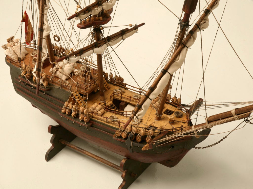 antique pirate ship model