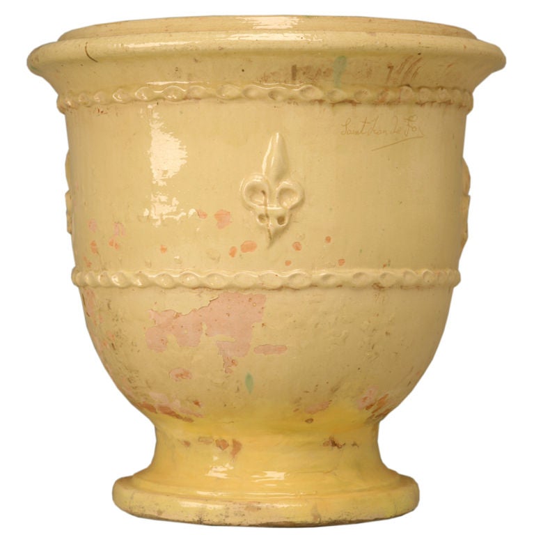 Large Vintage Handmade French Anduze Pot