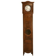 Vintage c.1930 French Walnut Louis XV Tall Case Clock