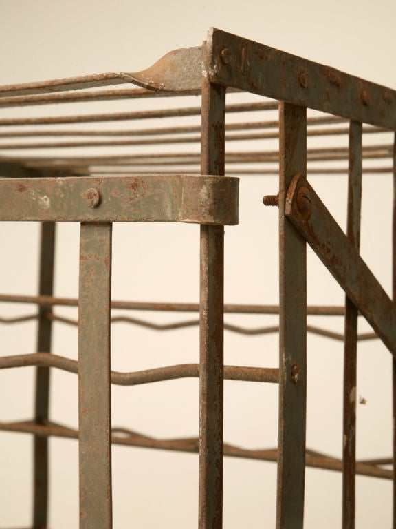 c.1930 Vintage French Steel Wine Cage at 1stDibs