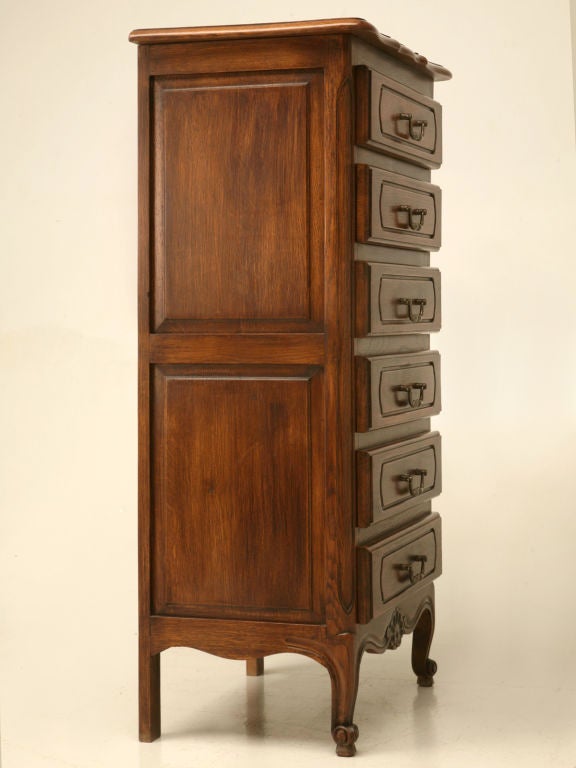 c.1940 French Oak Louis XV Style Tallboy