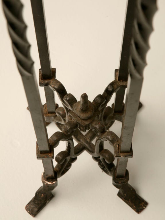 20th Century c.1910 American Wrought Iron Fish Bowl Stand/Pedestal