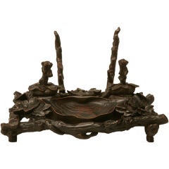 c.1870 German Black Forest Double Inkstand