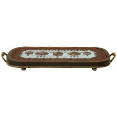 c.1880 English Hand-beaded Tea Trivet/Tray