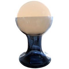 Mazzega Carlo Nason Blue Glass Table Lamp