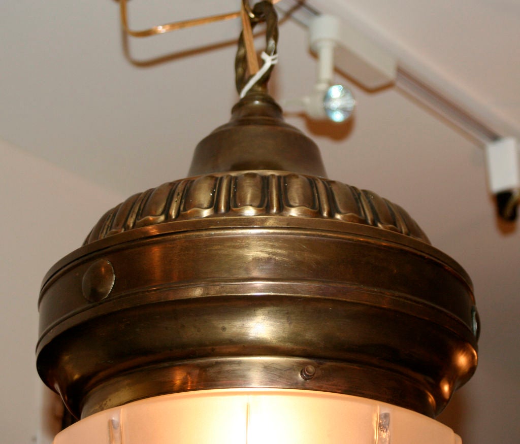 English Brass Ceiling Light