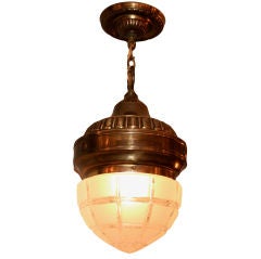 English Brass Ceiling Light