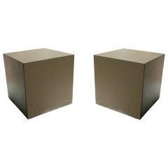 Hermes Cube Form Side Tables
