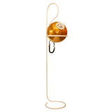 Gold Mercury Glass Globe Floor Lamp