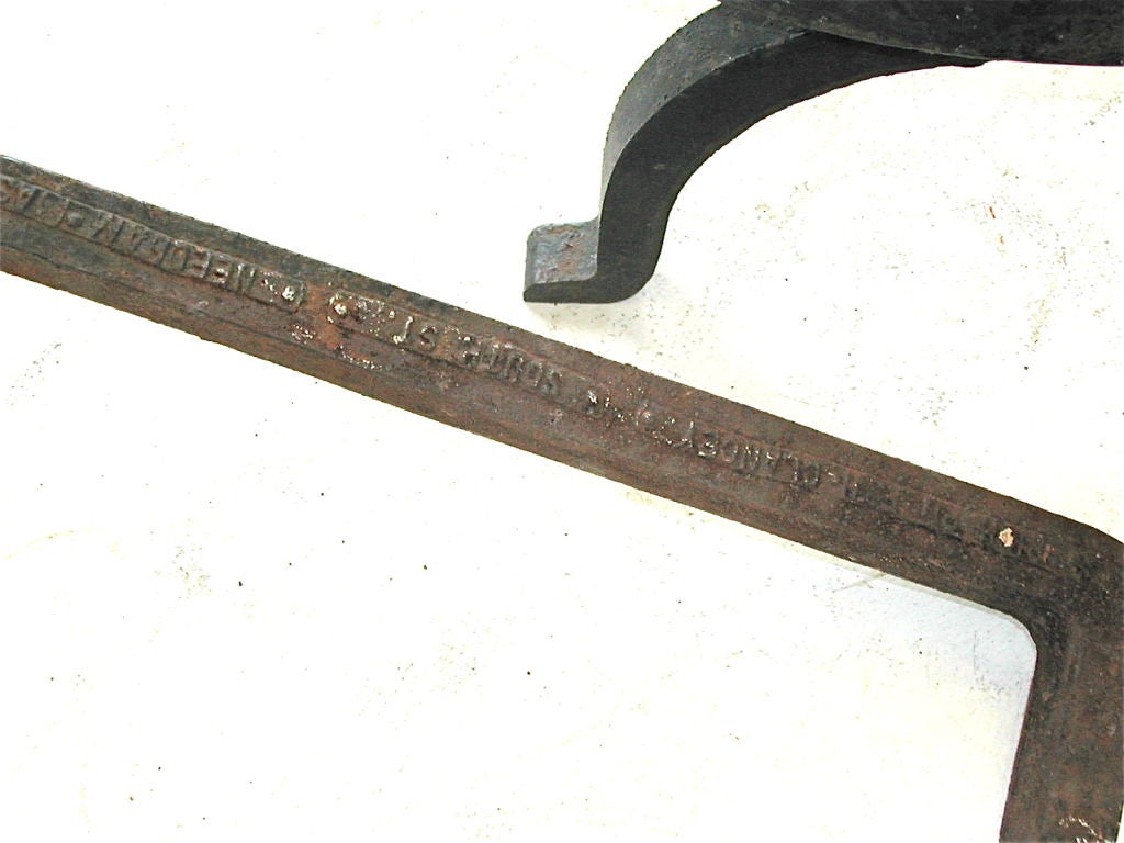 20th Century AMERICAN DUCK ANDIRONS