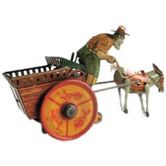 JENNY THE BALKY MULE TIN TOY BY STRAUSS