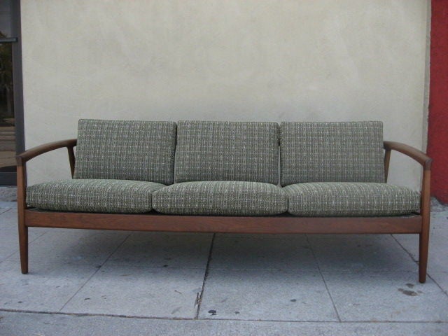 Slat Back Open Frame Sofa by Folke Ohlson for Dux