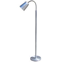 Minimal American Spun Aluminum Goose Neck Lamp