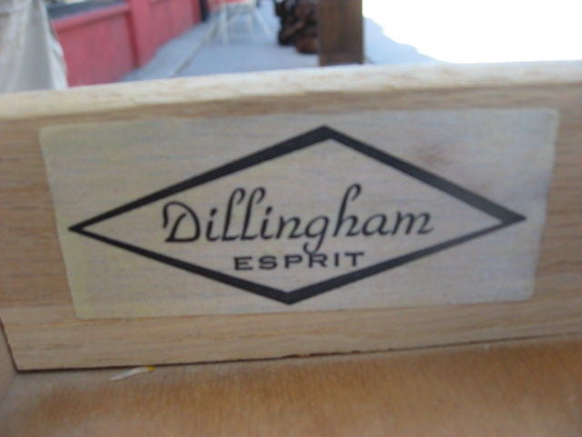 Mid-20th Century American Walnut Single Pedestal Desk by Dillingham after Dunbar