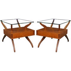 A Pair of End Tables in the manner of Vladimir Kagan