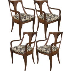 Set of Four Regency style Armchairs by Kindel