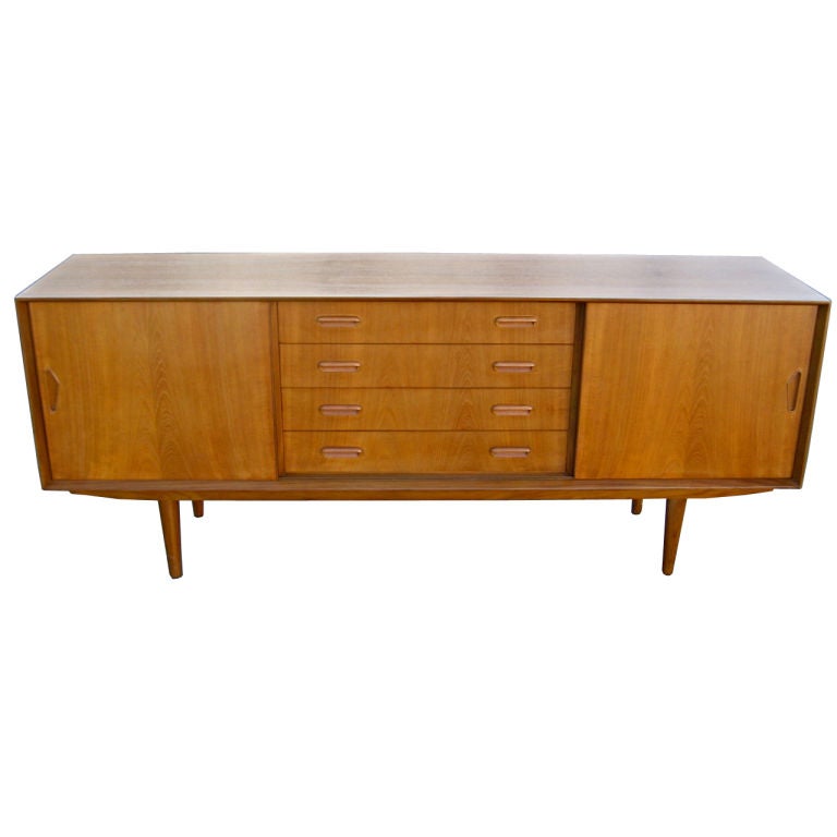 Danish Modern Teak Credenza at 1stdibs