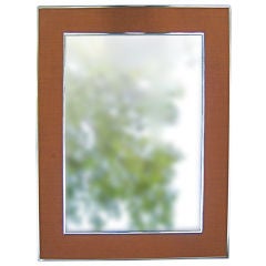 Linen & Brass framed Mirror