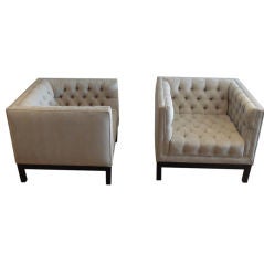 Pair of Cube Lounge Chairs Pair of Cube Lounge Chairs