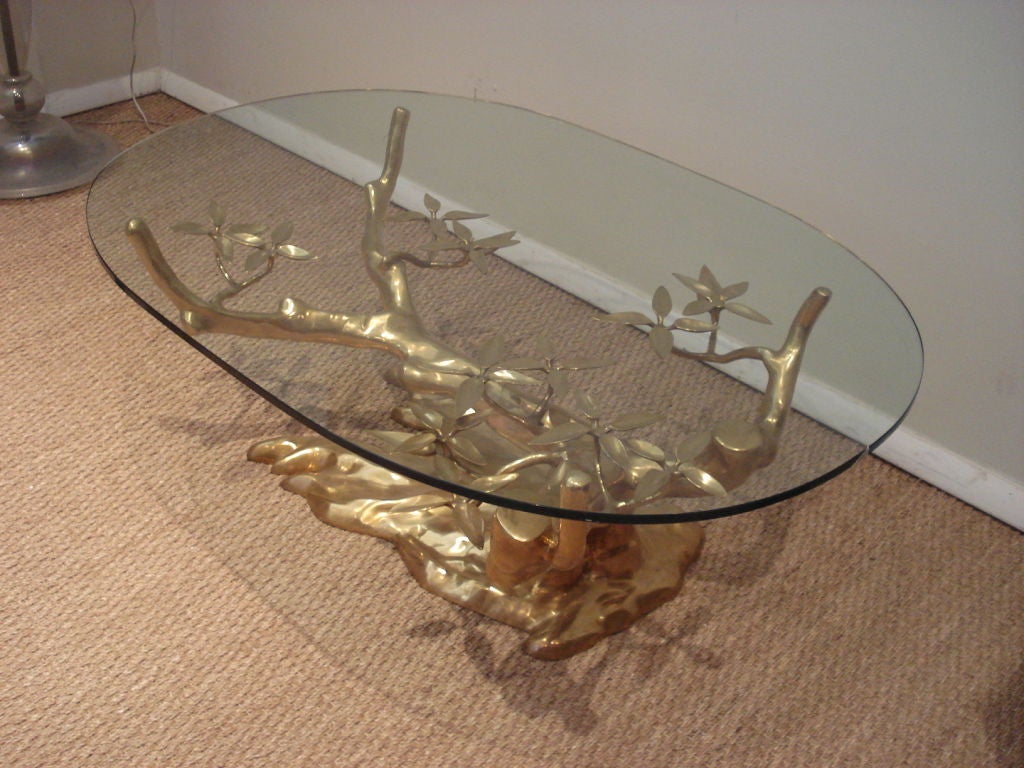 Superb Bronze "Bonsai" Coffee Table.