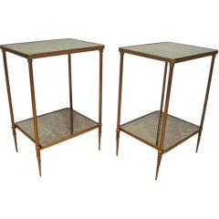 Pair of  End tables by Maison Jansen.