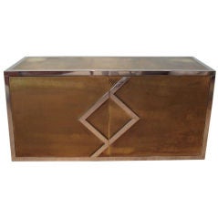 Vintage French Metal Cabinet.