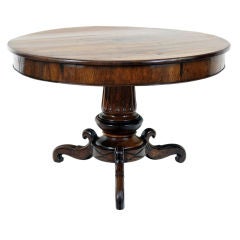 A Northern Italian Late Empire Provincial Walnut Center Table