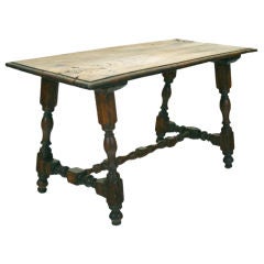 An Italian Louis XIII Period Walnut Occasional Table