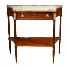 Louis XVI Mahogany and Marble Console. Late 18th C