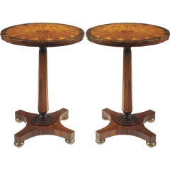 PAIR Regency Round Occasional Tables, Early 19th Century