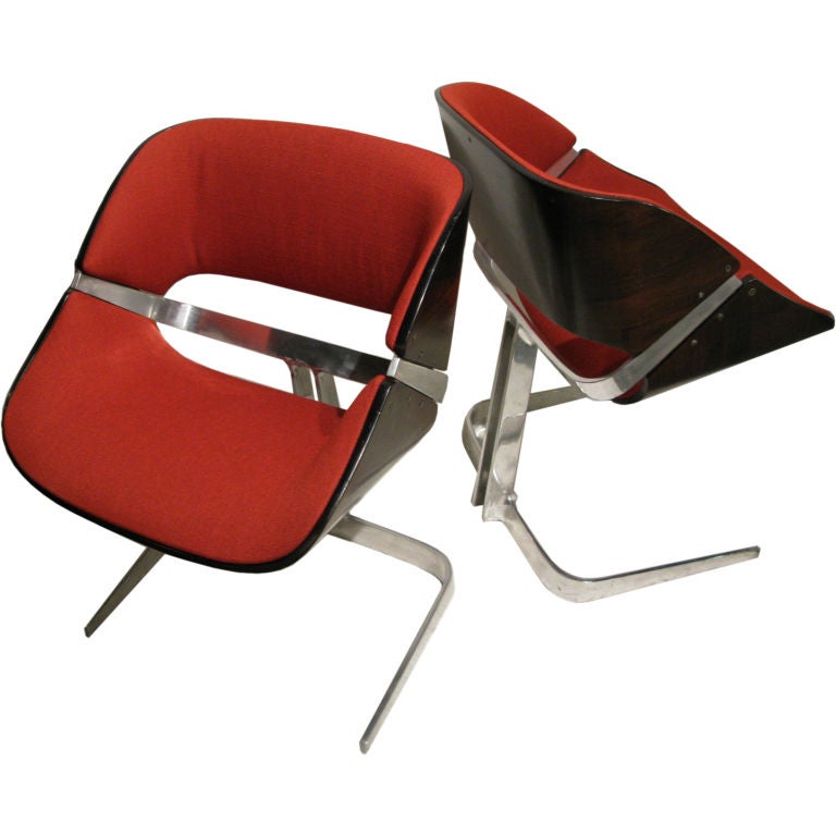 Terrific Pair of Plycraft Armchairs