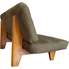 Sleek and Sculptural Settee