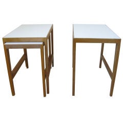 Pair of Endtables With Nesting Table