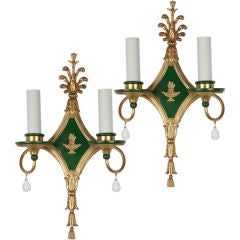 A pair of antique E. F. Caldwell & Co. sconces