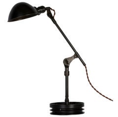 An Vintage articulating machinist's table lamp