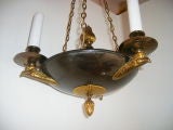 Swedish Empire Style Chandelier with Eagle's Heads