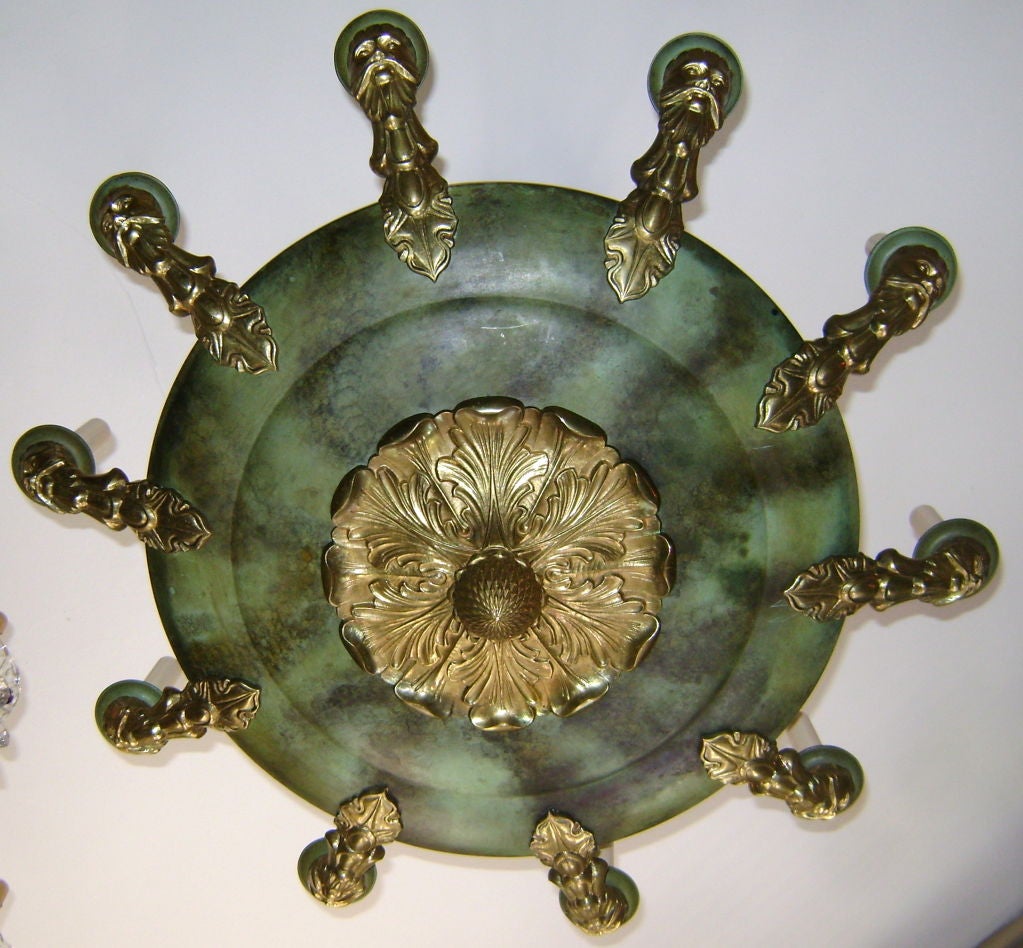 20th Century Large Empire Style Chandelier For Sale