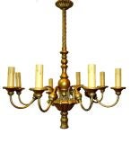 Carved 
Gilt Wood Chandelier