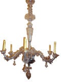 Venetian Clear Glass Chandelier
