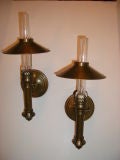 Pair of Brass Sconces