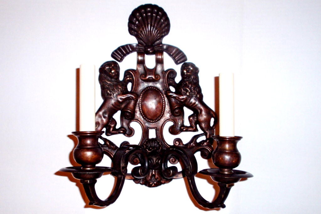 Set of 4 Neo Classic Bronze Sconces