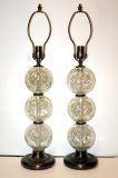 Crackled Glass Balls Table Lamps