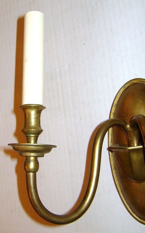 Set of Four Bronze Neoclassic Sconces, Sold in Pairs In Good Condition For Sale In New York, NY