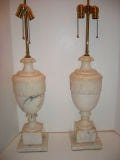 Large Alabaster Lamps