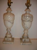 Carved Alabaster Lamps