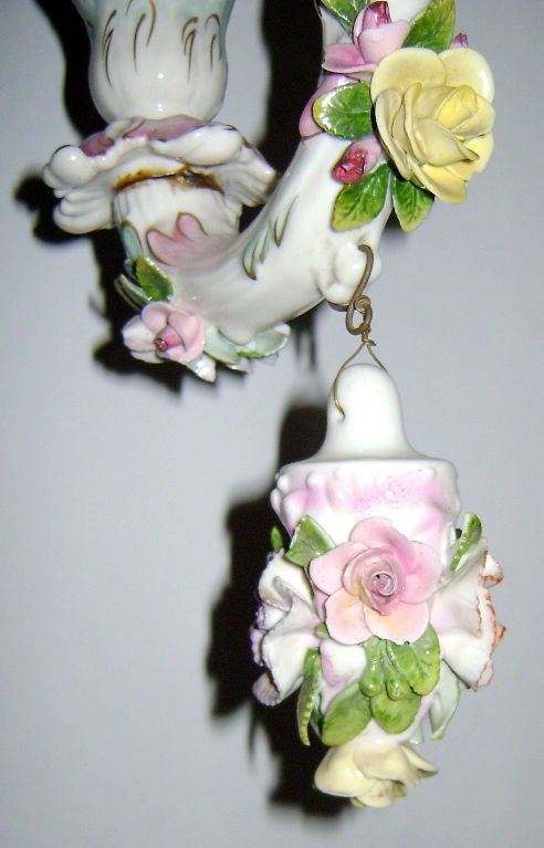 porcelain chandelier antique