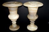 Pair of Onyx Urns