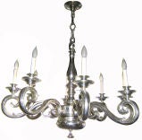 Pair of Silver Plated Chandeliers