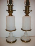 White Opaline Glass Lamps